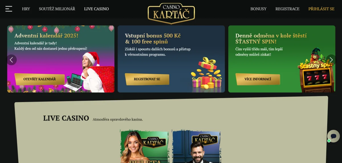 kartac live casino online